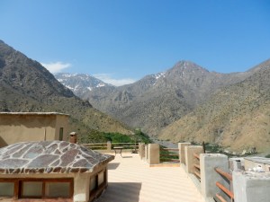Looking back from the hostel at the bottom of the Mountain