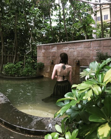 Me at the hot springs